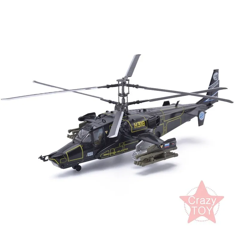 Easy Model ВВС России KA-50#318 оборотень Blackshark моделей вертолетов 1/72 весы Готовая модель игрушка для сбора