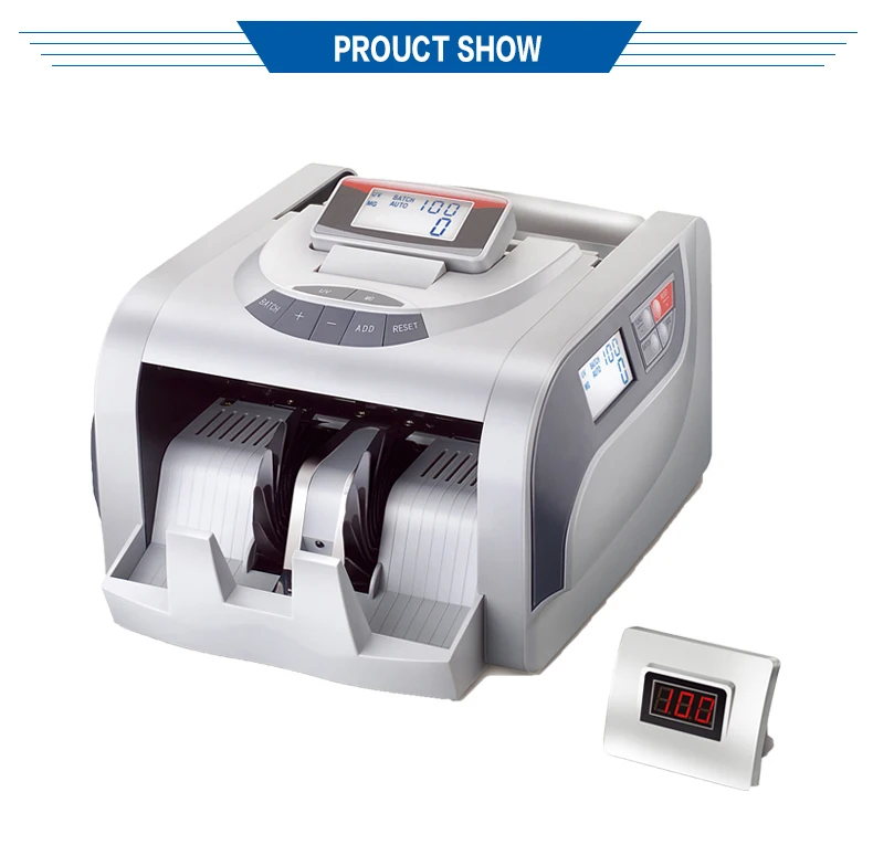 Contador de Moeda Dinheiro com Detecção Máquina de Contagem de Dinheiro uv + mg Equipamento Financeiro Atacado Eu-860t 4 counter machine