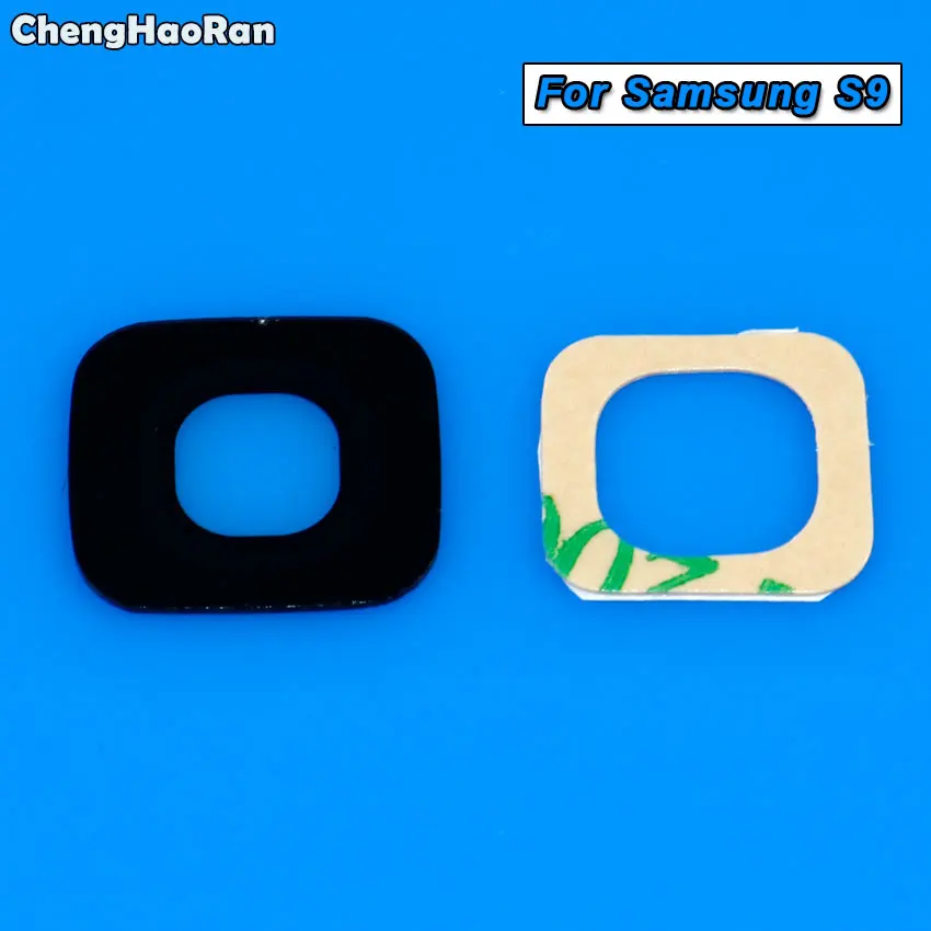 ChengHaoRan объектив для камеры samsung Galaxy S3 S4 S5 S6 S7 Edge Plus S8 S9 задний объектив камеры с клейкой наклейкой - Цвет: S9