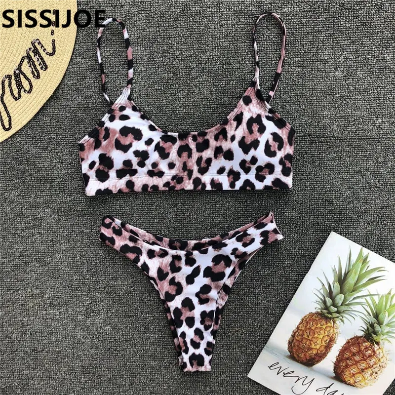 Sexy Leopard 2019 Bikini Women Swimwear Female Swimsuit Two pieces ...