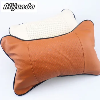 

2pcs artificial leather neck headrest breathable car pillow for Honda CRV Accord Odeysey Crosstour FIT Jazz City Civic JADE