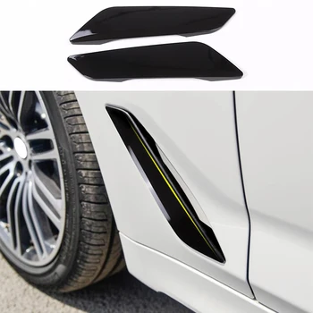 

car accessories 2PCS Side Wing Air Flow Intake Pad For BMW 5 Series G30 G31 2017-2018