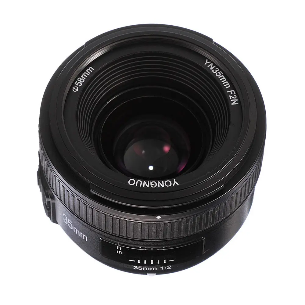 YONGNUO 35 мм F2.0 широкоугольные объективы с большой диафрагмой AF/MF Автофокус/ручной