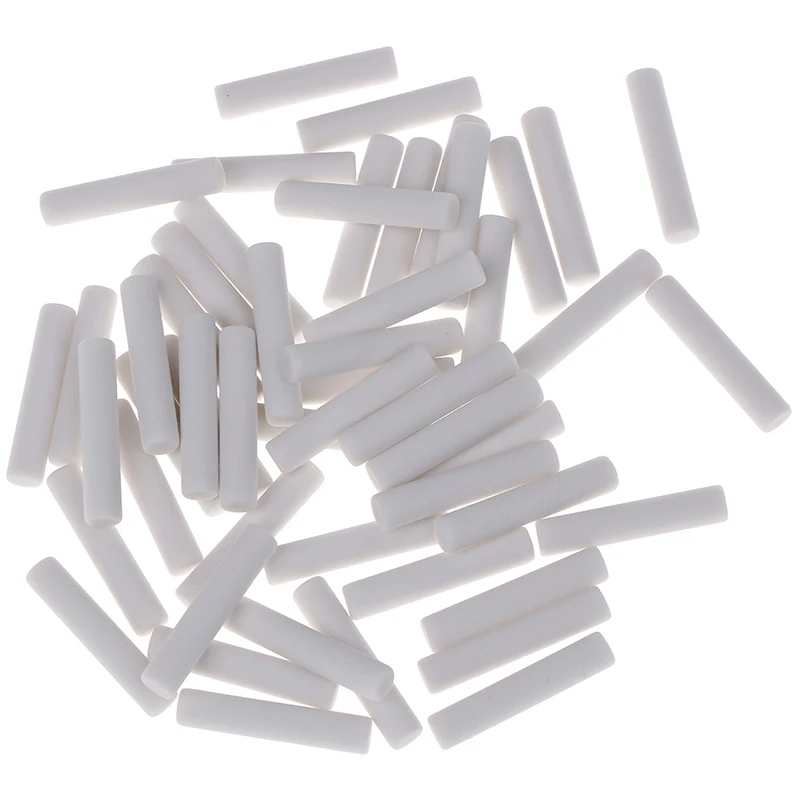 50Pcs White Rubber Eraser Refill Eraser With Refills Replacement