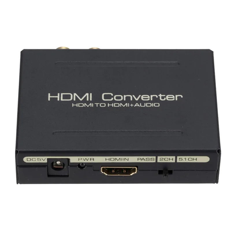  1080 P HDMI a HDMI Audio Splitter Ottico SPDIF + RCA L/R Estrattore Convertitore per il PC DVD HD m