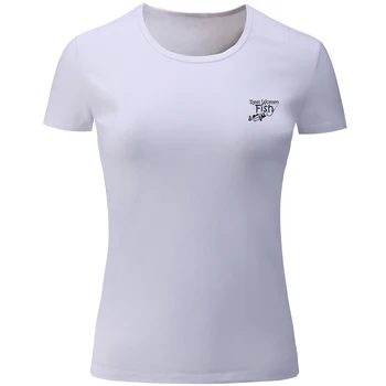 

iDzn New Reel Women Fish Pattern Design Womens Ladies Print Short Sleeve Summer Tshirt Graphic Tee Casual O-Neck Tshirts