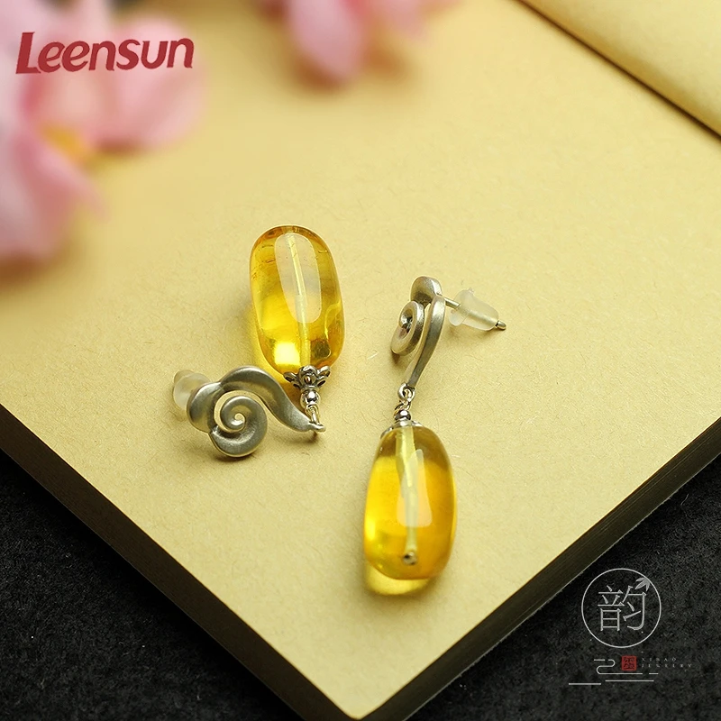 Leensun ювелирные изделия ручной работы из стерлингового серебра 925 пробы с