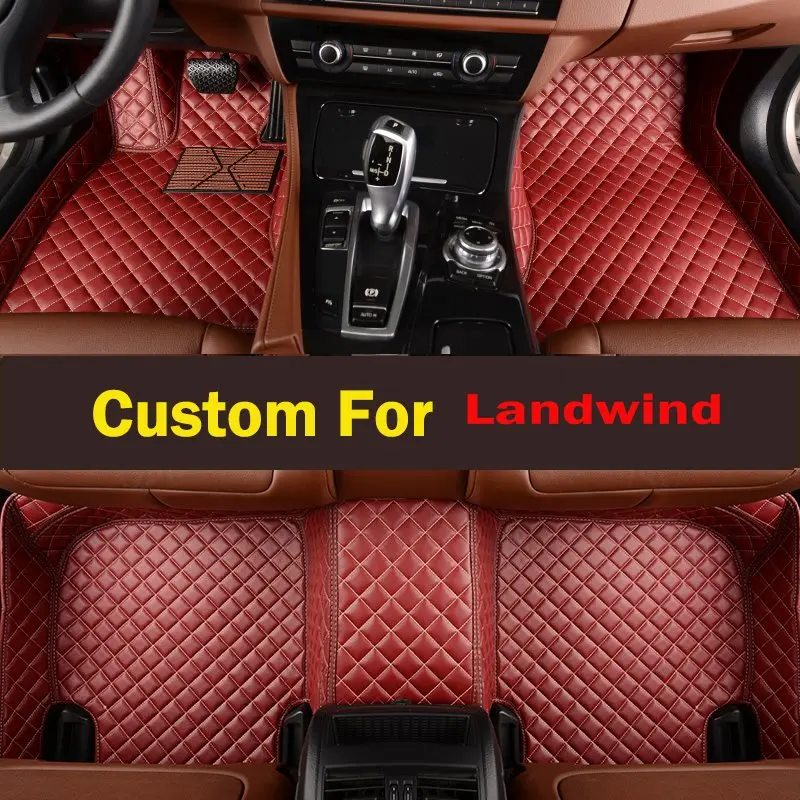 Леди Красный Фиолетовый симпатичный кожаный custom fit автомобиля Коврики