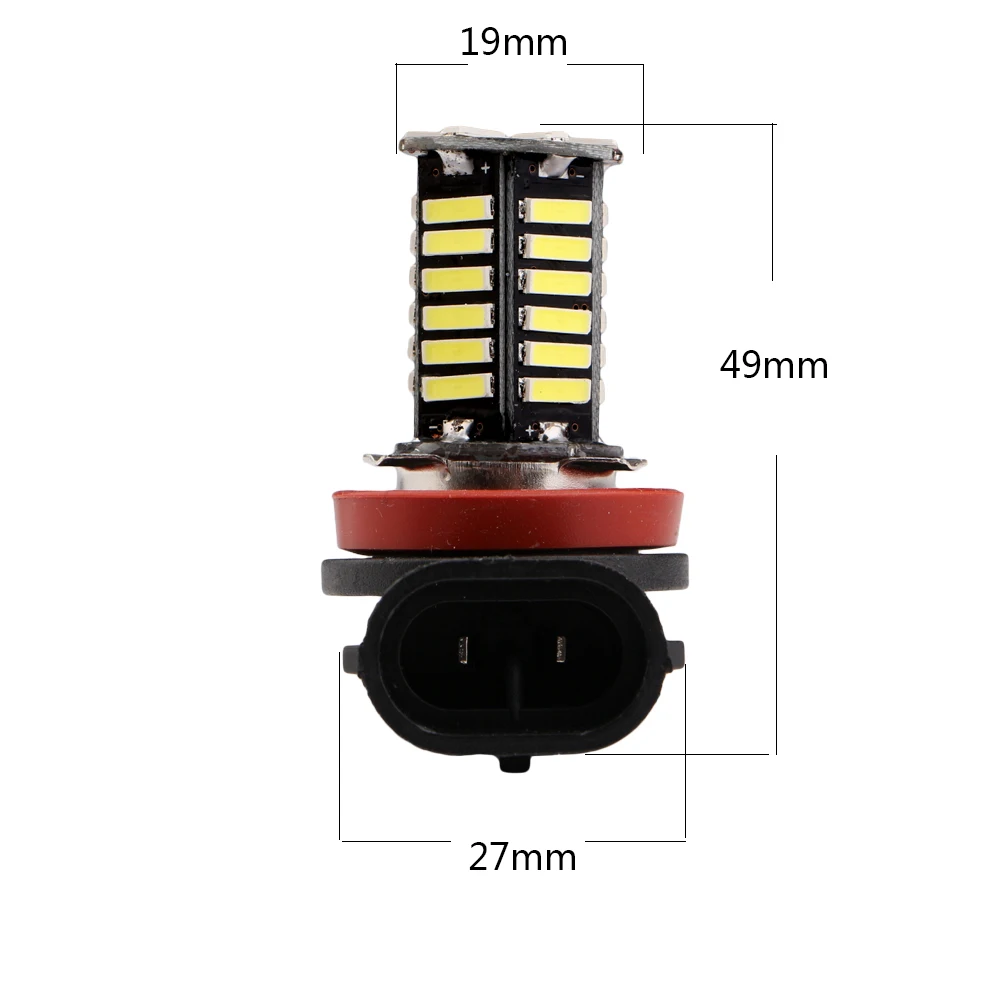 1 шт 12 V 7014 36 светодиодные лампы SMD H4 H7 H11 9005 9006 база парковка для автомобилей сигналы торможения индикатор фар Противотуманные фары 8000 K 900LM