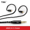 Trn Headphone Cable 3.5mm Jack To 0.75mm 0.78mm mmcx  Replacement Headphone Upgrade Cable With Microphone ► Photo 3/6