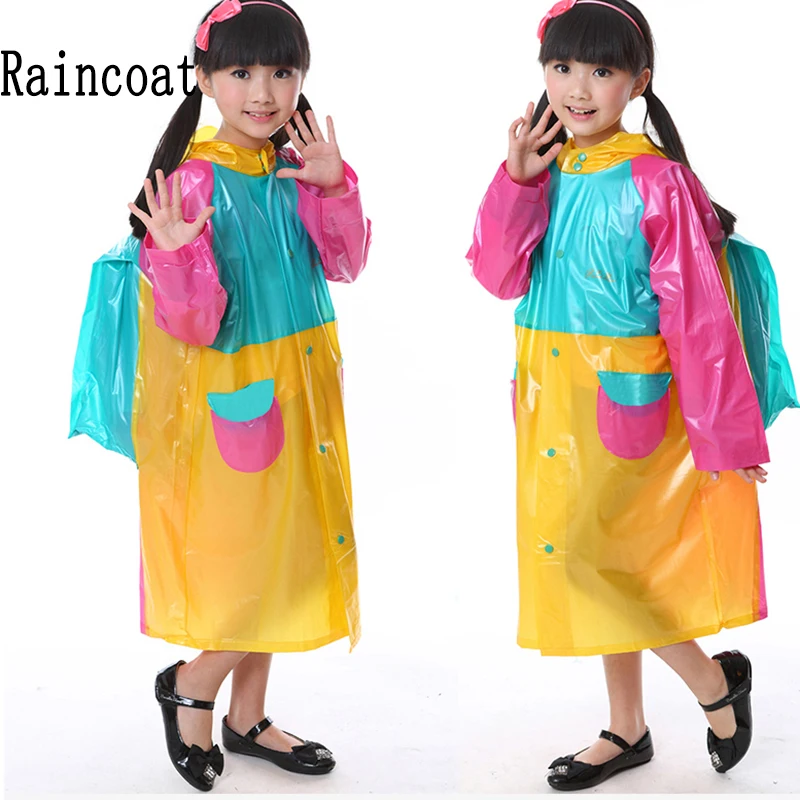 Children Raincoat Kids Girls Women Poncho Outdoor Rain Coat Boy Cape