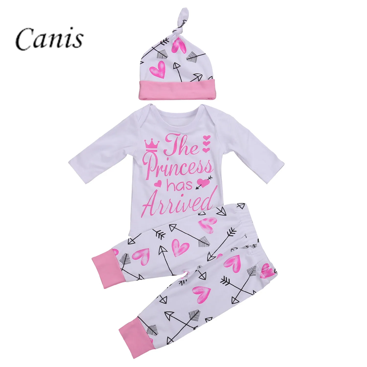 Mama/'s Mini Baby Mädchen Kleidung Langarm Body Hose Hut Stirnband Outfit Set
