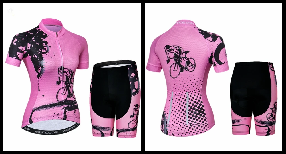 Weimostar, летняя женская одежда для горного велосипеда, профессиональная команда, Велоспорт, Джерси, набор, для гонок, спорта, велосипеда, одежда, uniforme, Roupa, Ciclismo, Mujer