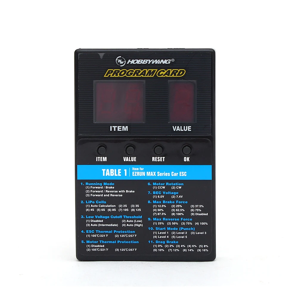 Hobbywing Programming Card где купить