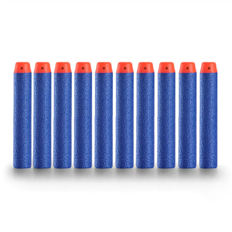 

100pcs Refill Darts Bullets For Toy gun Elite Series Children Toy Gun Blue Soft Bullet Foam Guns Accessorie