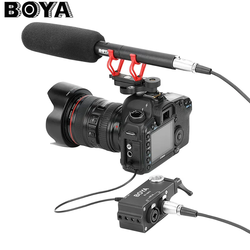 BOYA BY-MA2 двухканальный XLR аудио микшер с 6 35 мм входом 3 5 разъем для Canon Nikon DSLR