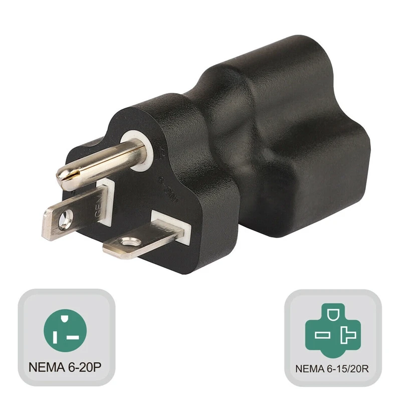 Pa 0202 250V Nema 6 20P папа 15R/20R Женский адаптер 20 A до 15A T Blade конвертер Us Plug|Адаптеры AC/DC| |
