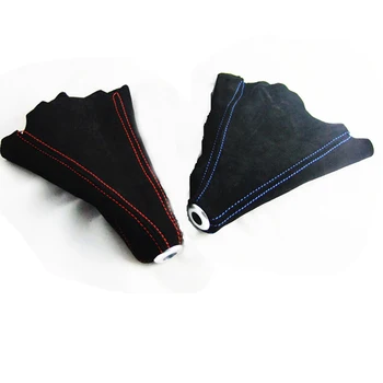 

Racing STITCH BLACK SUEDE LEATHER SHIFT BOOT FOR M/T MANUAL SHIFT GEAR COVER SHIFTER For VW PASSAT AUDI A4 B6