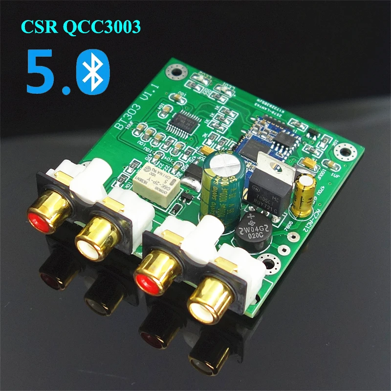 

Bluetooth 5.0 Receiver board dac PCM5102 Support Analog Input and Output for active speakers amplifier free shipping