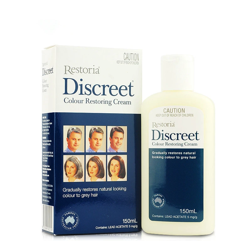 Original Restoria Discreet Restores Hair Colour Cream 150ml Grey Hair Treatment Anti Dandruff Hair Conditioner Care Easy Use Original Restoria Discreet Restores Hair Colour Cream 150ml Grey Hair Treatment Anti Dandruff Hair Conditioner Care Easy Use