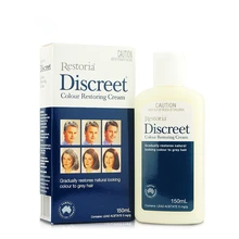 Original Restoria Discreet Restores Hair Colour Cream 150ml Grey Hair Treatment Anti Dandruff Hair Conditioner Care Easy Use Original Restoria Discreet Restores Hair Colour Cream 150ml Grey Hair Treatment Anti Dandruff Hair Conditioner Care Easy Use