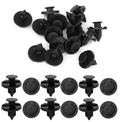 

Adeeing 25pcs Plastic Rivets Retainer Push Clip 8mm Hole for Nissan 22mm/0.88 inches for buses trains planes truck caravan r25