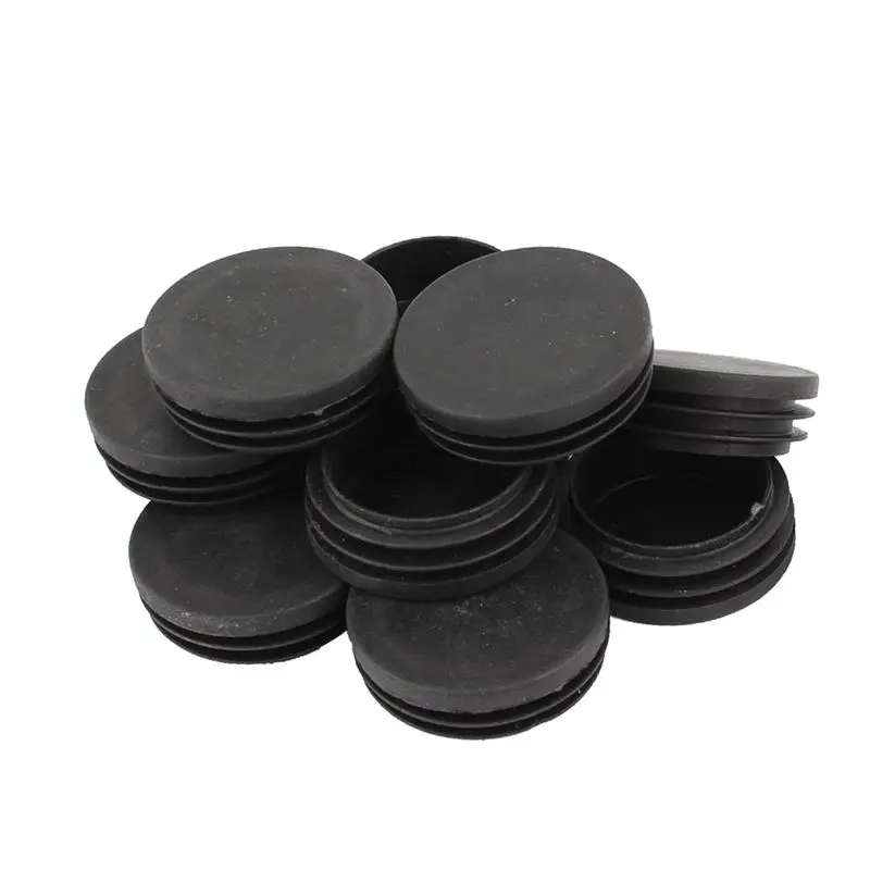 تقطيع نهاية جولة أنبوب إدراج غطاء تغليف 50 مللي متر ضياء الأسود 12 قطعة تقطيع نهاية جولة أنبوب إدراج غطاء تغليف 50 مللي متر ضياء الأسود 12 قطعة