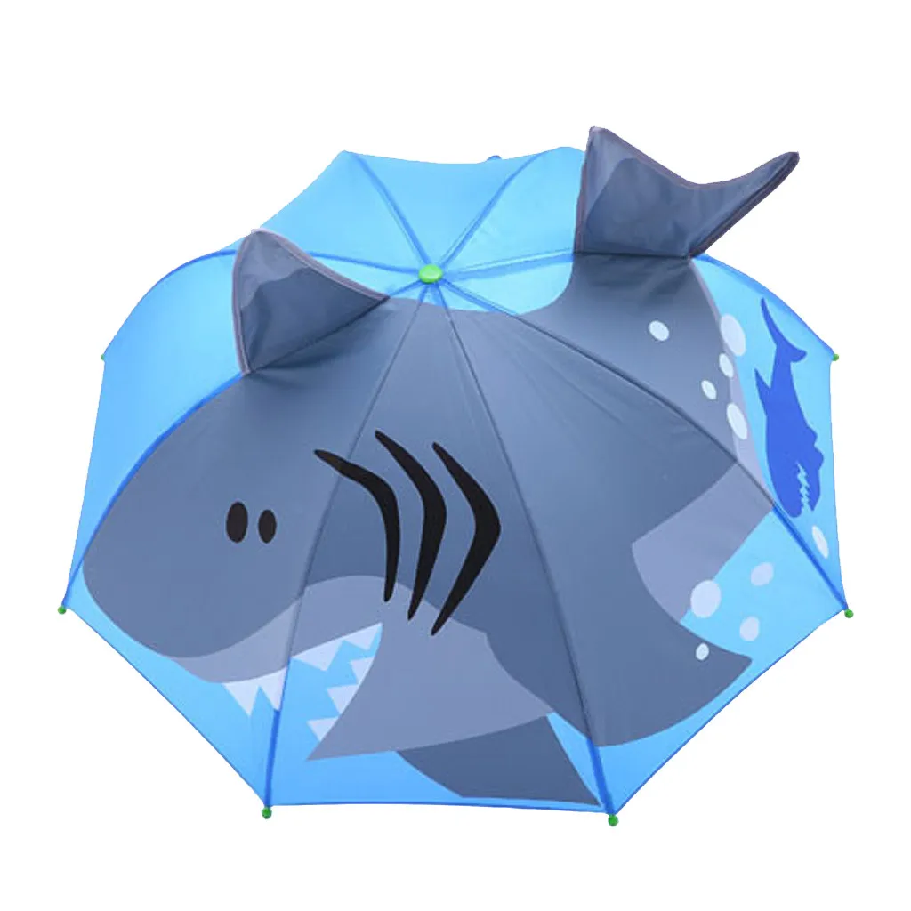 3D мультфильм Дети анимация зонтик открытый детский чехол зонтик для защиты от солнца и дождя УФ лучи Мальчики зонтики для девочек#15/6 - Цвет: B