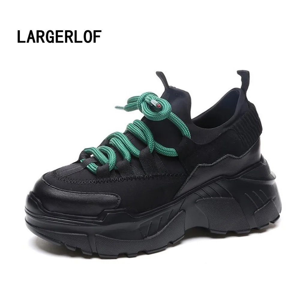 

Sneakers Woman Sports Lace-up Running Shoes Women's Thick Bottom Sport Shoes Woman 2018 SH49114
