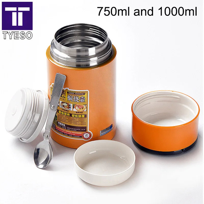 Stainless Steel Thermo Lunch Box soup mug 1L food container thermos