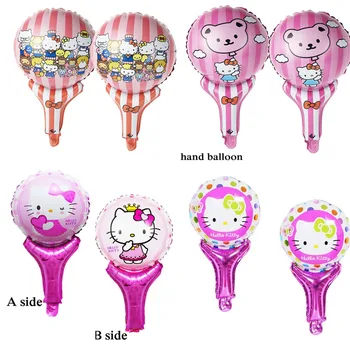 

wholesale 100pcs kt foil balloons hand style kt party balloons children toys hand cheering toy for birthday balloons