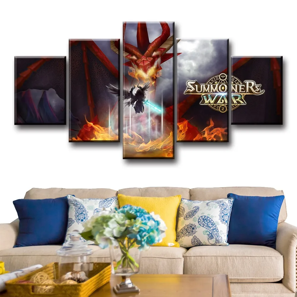 5-Piece-Summoners-War-Sky-Arena-Card-Game-Poster-And-Prints-HD-Cartoon-Modern-Decorative-Pictures (4)