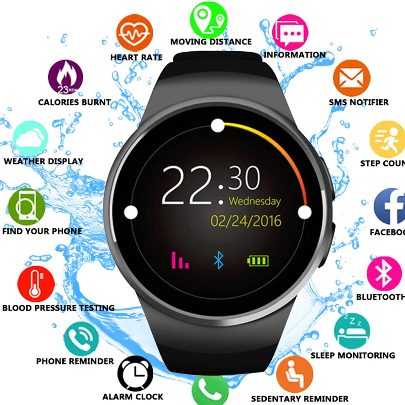 2018 QUNIWO высокое Смарт часы Шагомер монитор пульсометр поддержка Smartwatch для IOS Android