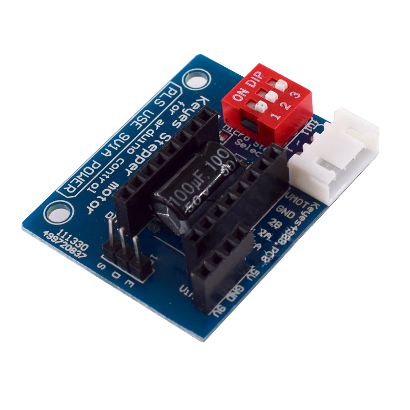 

1 pcs blue metal + PCB 3D Printer A4988 / DRV8825 stepper motor drive control board 4.23*3.44*0.97cm-SCLL