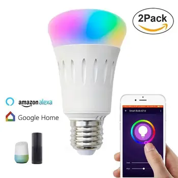 

RGBW Bulb Smart Lighting Led Light Bulb Wireless Remote Wifi Smart Lamp Color Change Dimmable for Home