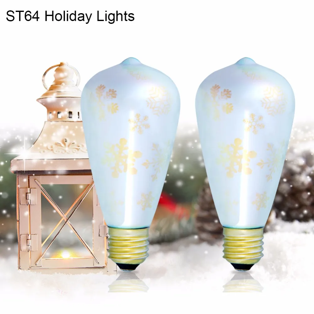 Светодиодные 3D лампы AmmToo ST64 E27 85 265 в|led lights decoration|light decorationluces de navidad |