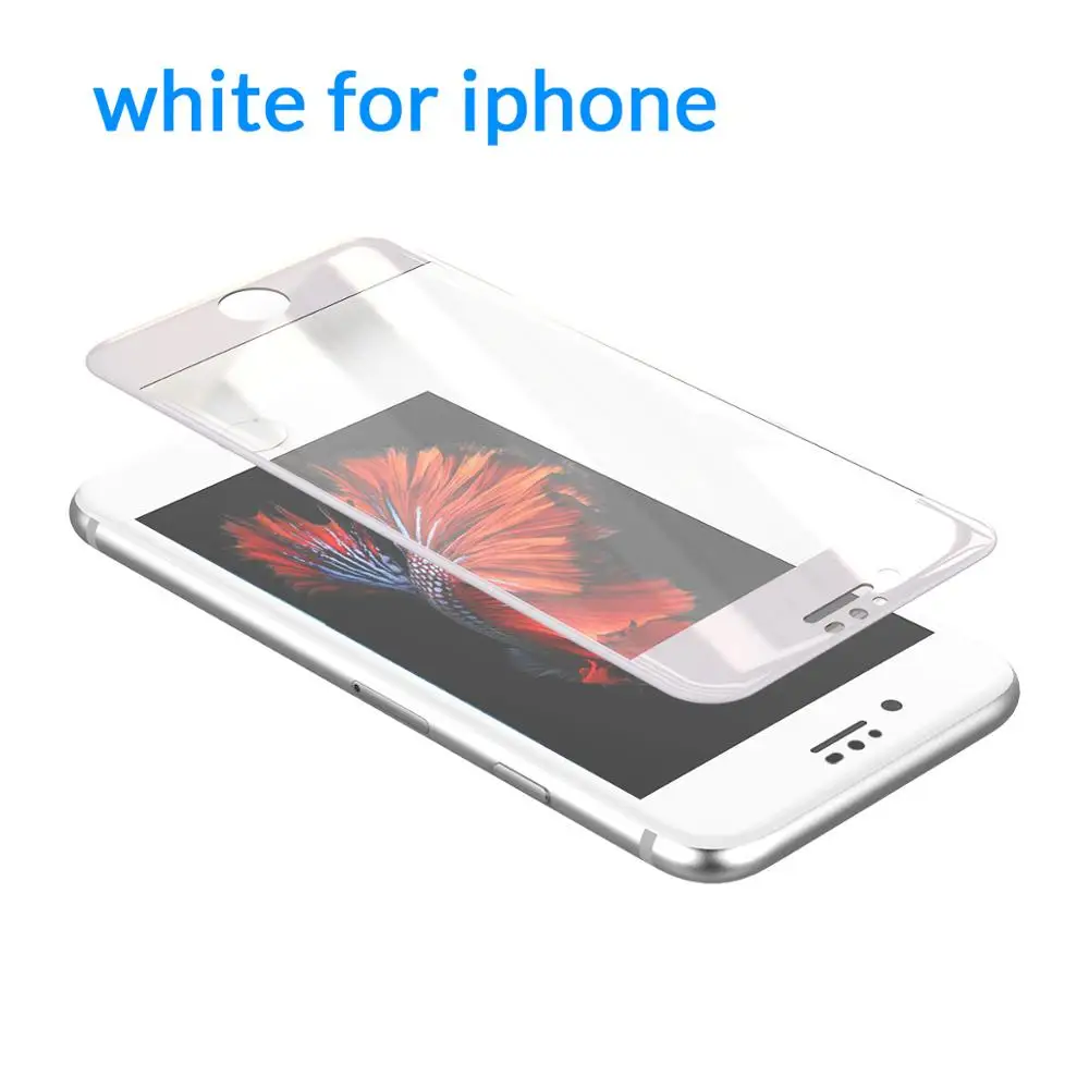  ORICO 1PC Weiß 3D Voll Curved 9H Gehärtetem Glas Screen Protector für iphone 6S 7 8 Schutz Glas fil
