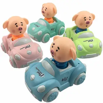 

HobbyLane 1PC Children Cute Cartoon Inertia Car Mini Funny Pig Toy Car Gifts Random Color