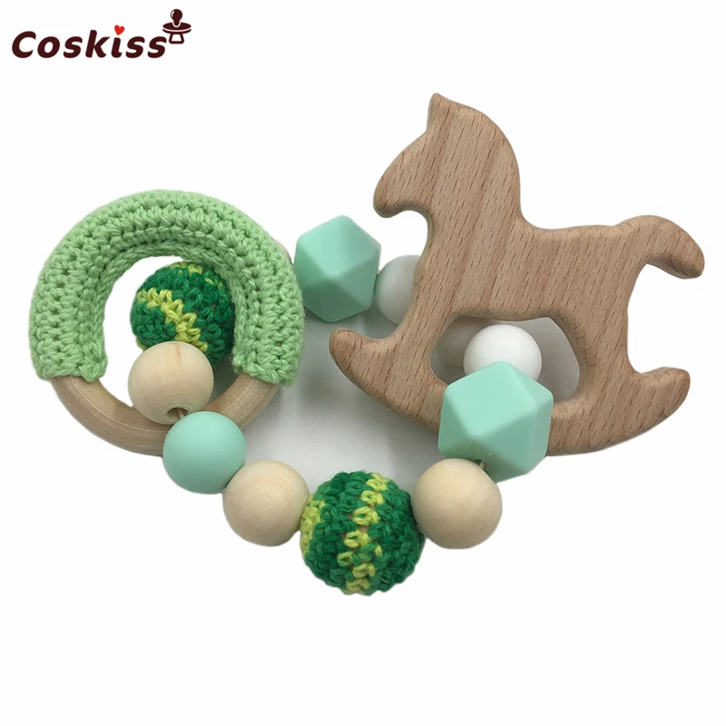 Детский деревянный Прорезыватель для зубов из Букового дерева|baby wooden teether|baby teether