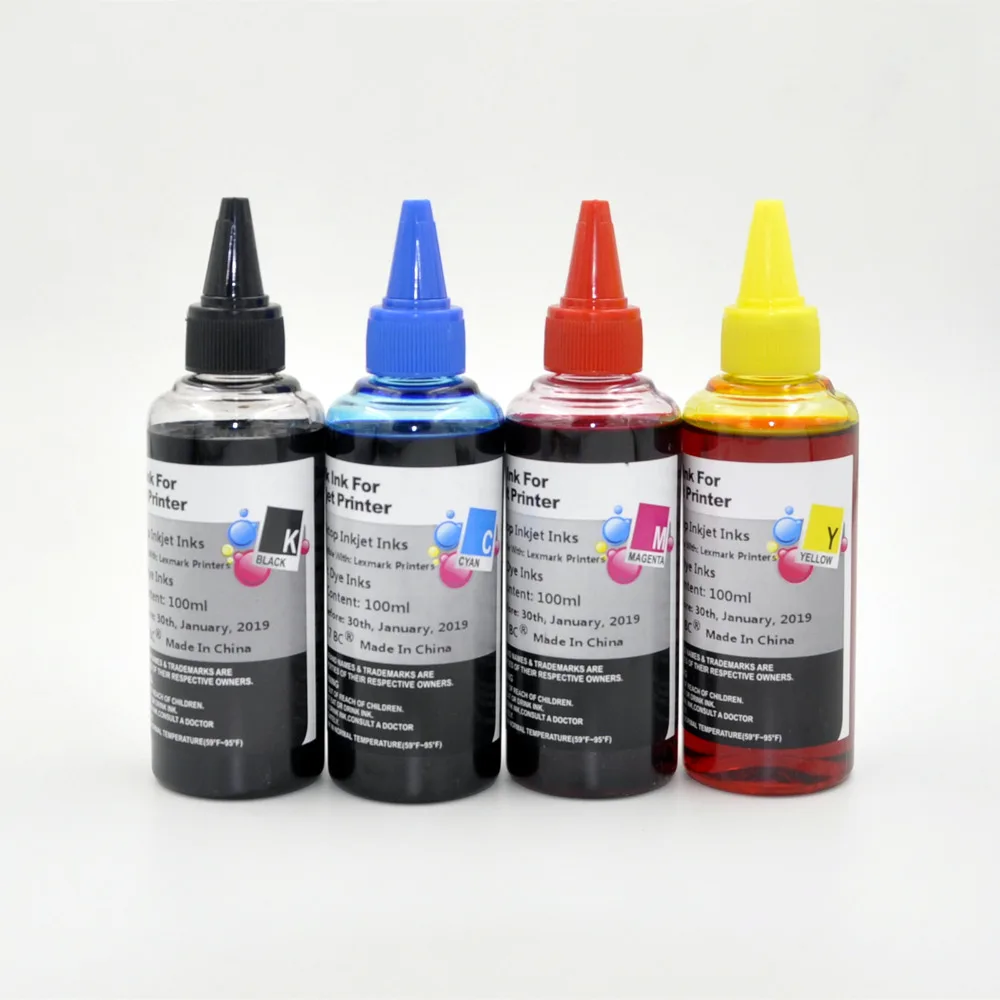 400ml Special Refill Dye Ink Kit for Lexmark Inkjet Printer CISS Ink