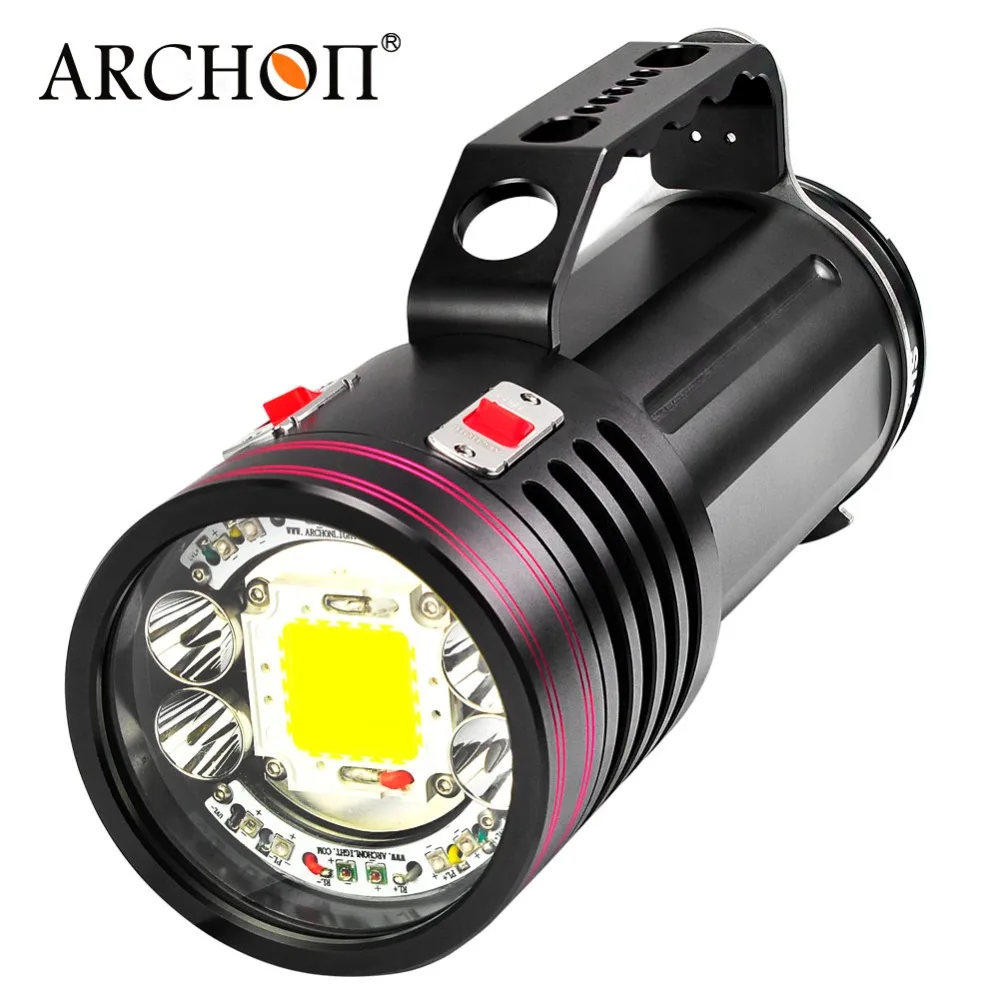 ARCHON DG150W WG156W вспышка для подводного погружения и светильник 10000LM Перезаряжаемый