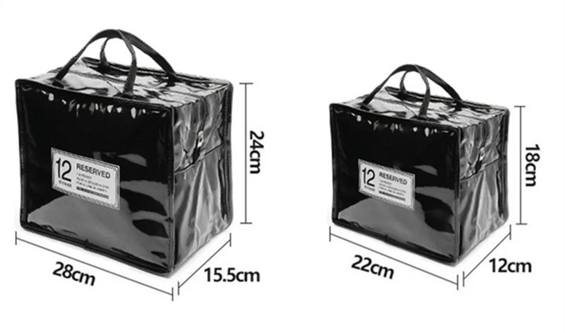 RUPUTIN Водонепроницаемый ПУ свежий держать обеда изолированный мешок руки носить утолщение пищевые сумки Сумки для пикника теплоизоляция оловянный лист