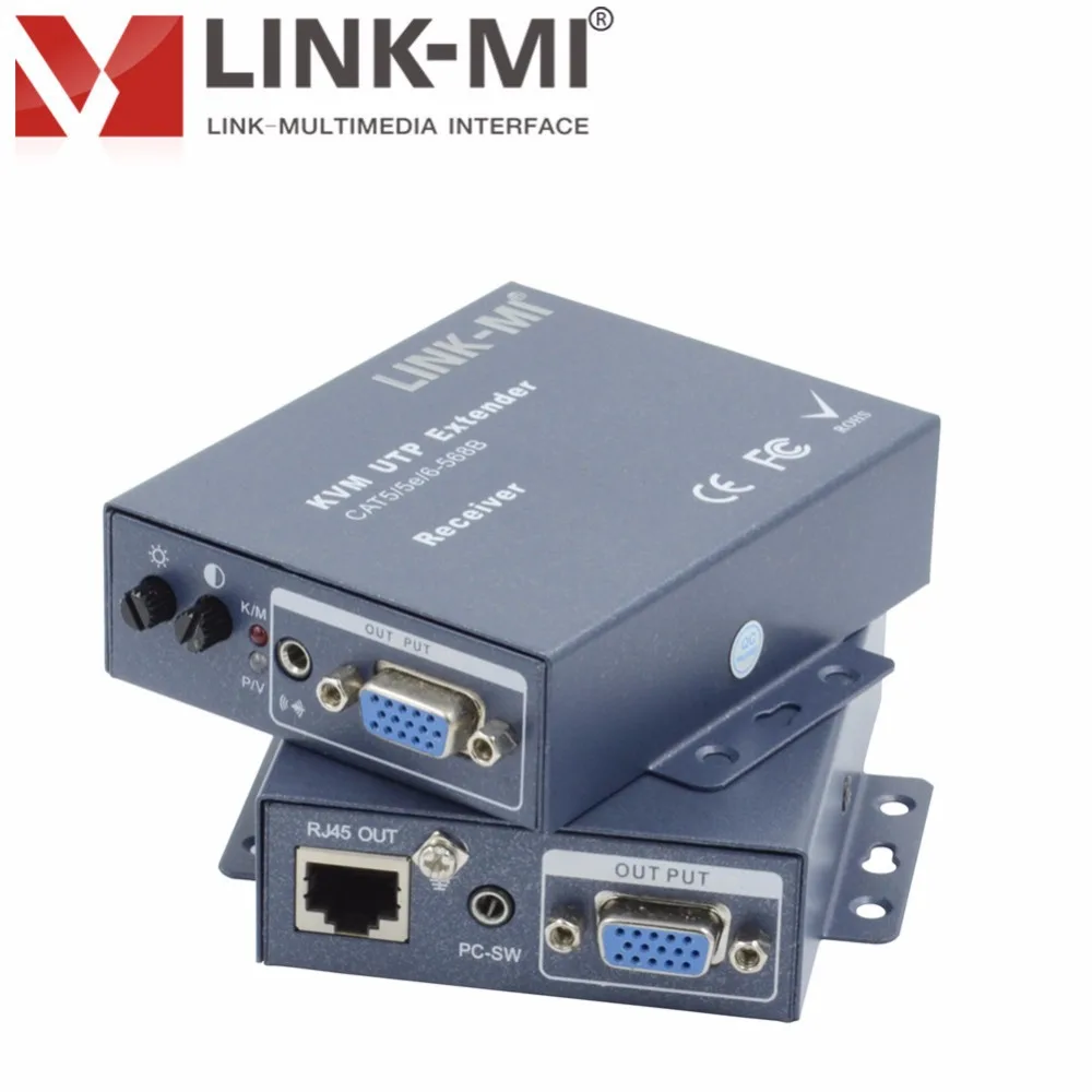LINK MI KVM расширитель по UTP RJ45 CAT5 CAT5E CAT6 кабелю USB вход и видеопорты на компьютере до 300
