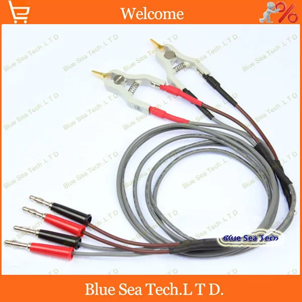 1 pcs High quality Low resistance test cable/ test Clip,banana plug test clip,Ohm meter test line for GDM-8255A / GOM-802 etc.