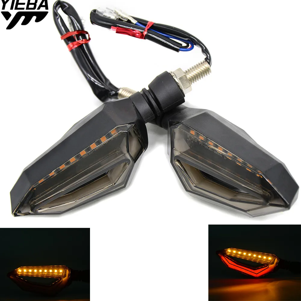 Universal 2PC Motorcycle Turn Signal Light for YAMAHA YZ426F/450F KX250F/450F mt-09 mt-10 mt-07 yzf r1 r6 kawasaki z800 z1000