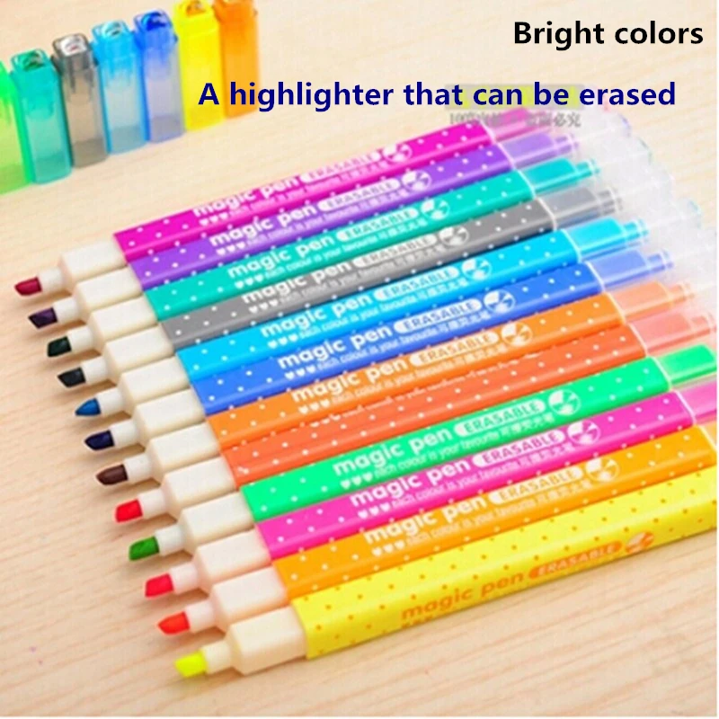 New style Can be erased art highlighter A variety of colors can choose