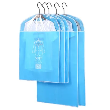 Два размера чехол для одежды для защиты от пыли нетканый тканевый чехол для домашнего подвешивания пальто костюм Защита сумка для хранения шкаф Органайзер