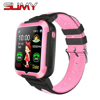 

Slimy E7 Smart Watch Kids Waterproof Children Security Anti-Lost GPS Tracker with Camera SOS Call Location LBS Smart Wristwatch