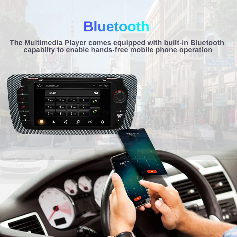 Best AWESAFE 2 Din Android Car Radio Multimedia Video Player GPS Navigation for Seat Ibiza MK4 6J 2009 2010-2013 DVD 4