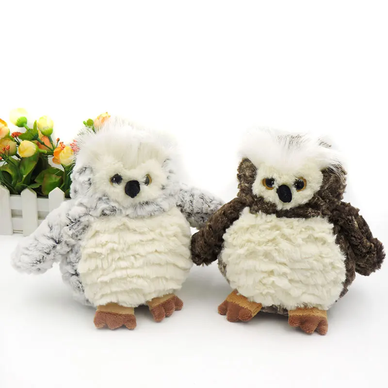 Small Cute Plush Toys Dolls Peluche Birds Soft Owl Toy for Kids White